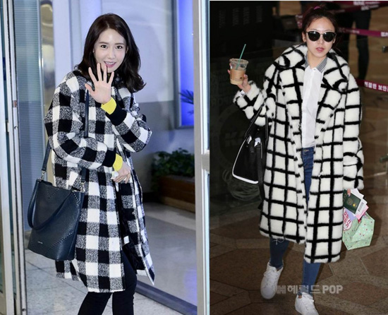Gianna June when lead came back pop and the recent trend of a single product is plaid coat 