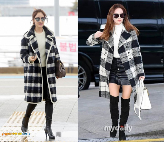 Gianna June when lead came back pop and the recent trend of a single product is plaid coat 